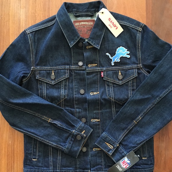 Levi's Other - Levi’s x NFL Detroit Lions Blue Denim Jacket Small